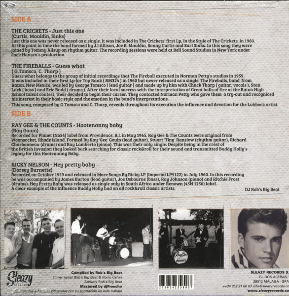 The Legacy Of Buddy (7inch, EP, 45rpm, PS)