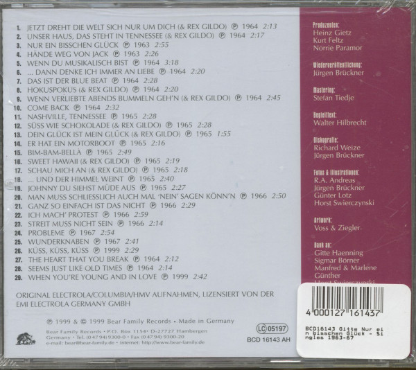 Nur ein bisschen Glück - Singles 1963-67 (CD)