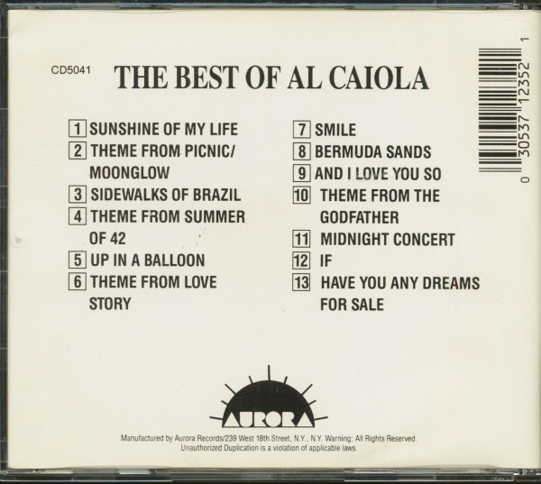 The Best Of Al Caiola (CD)