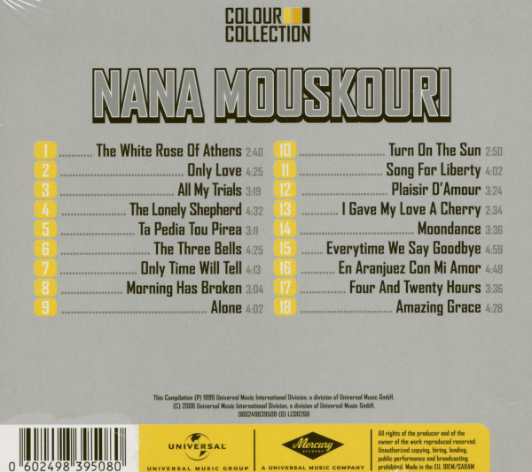 3. Bild von Nana Mouskouri: Colour Collection (CD)