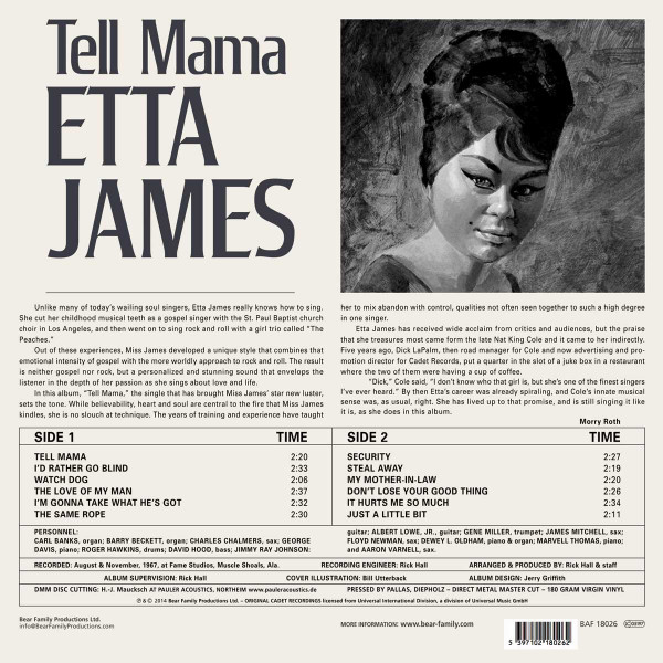 Tell Mama (LP, 180gram Vinyl)