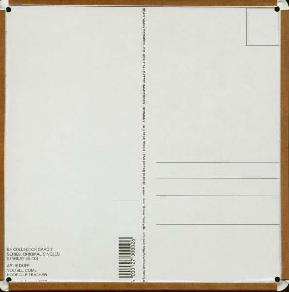 Collector Card Vol.2 - Arlie Duff You All Come