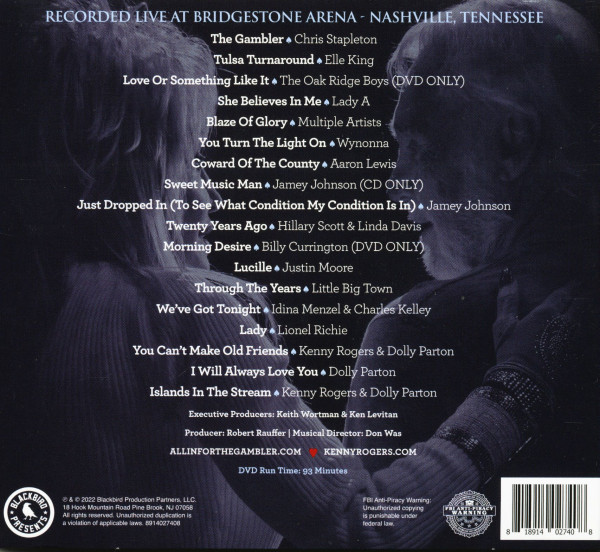 All In For The Gambler - All-Star Concert Celebration (CD+DVD Deluxe Edition)