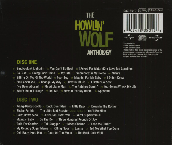 The Howlin' Wolf Anthology (2-CD)