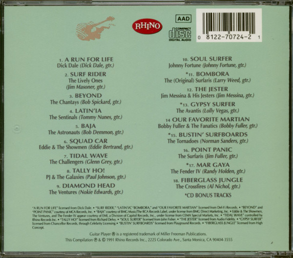 Guitar Player Magazine Presents - Legends Of Guitar - Surf, Vol. 1 (CD)