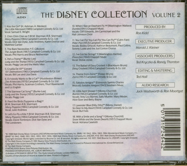 The Disney Collection Volume 2 (CD)