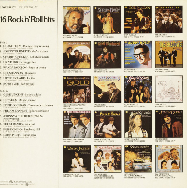 16 Rock 'N' Roll Hits (LP)
