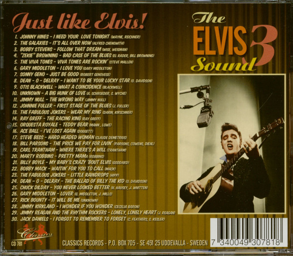The Elvis Sound Vol.3 - Just Like Elvis (CD)
