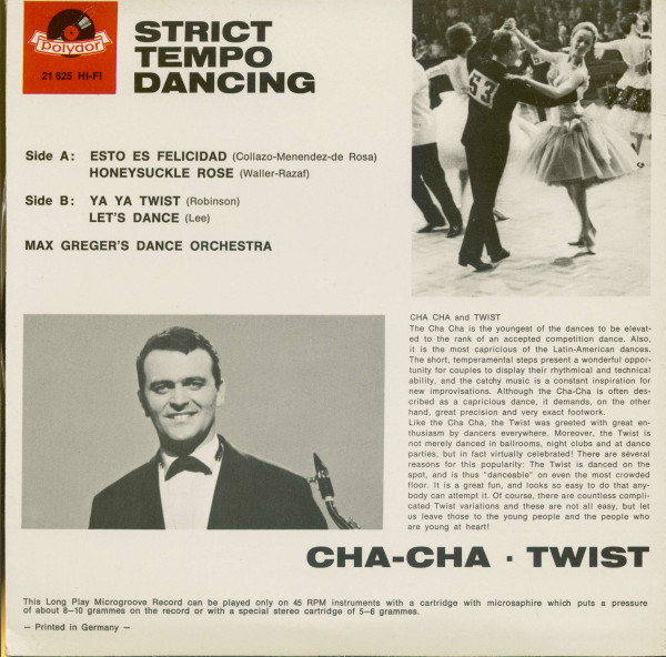 Strict Tempo Dancing - Cha Cha & Twist (7inch, 45rpm, EP, PS)