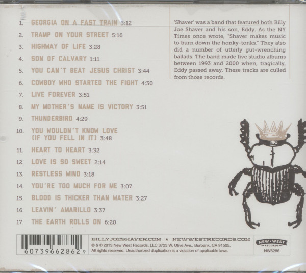 Shaver's Jewels - The Best Of Shaver (CD)