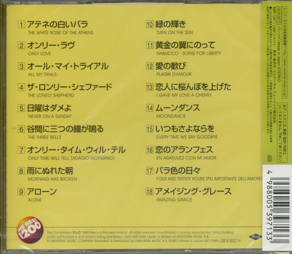 The Universal Master Collection (CD, Japan)