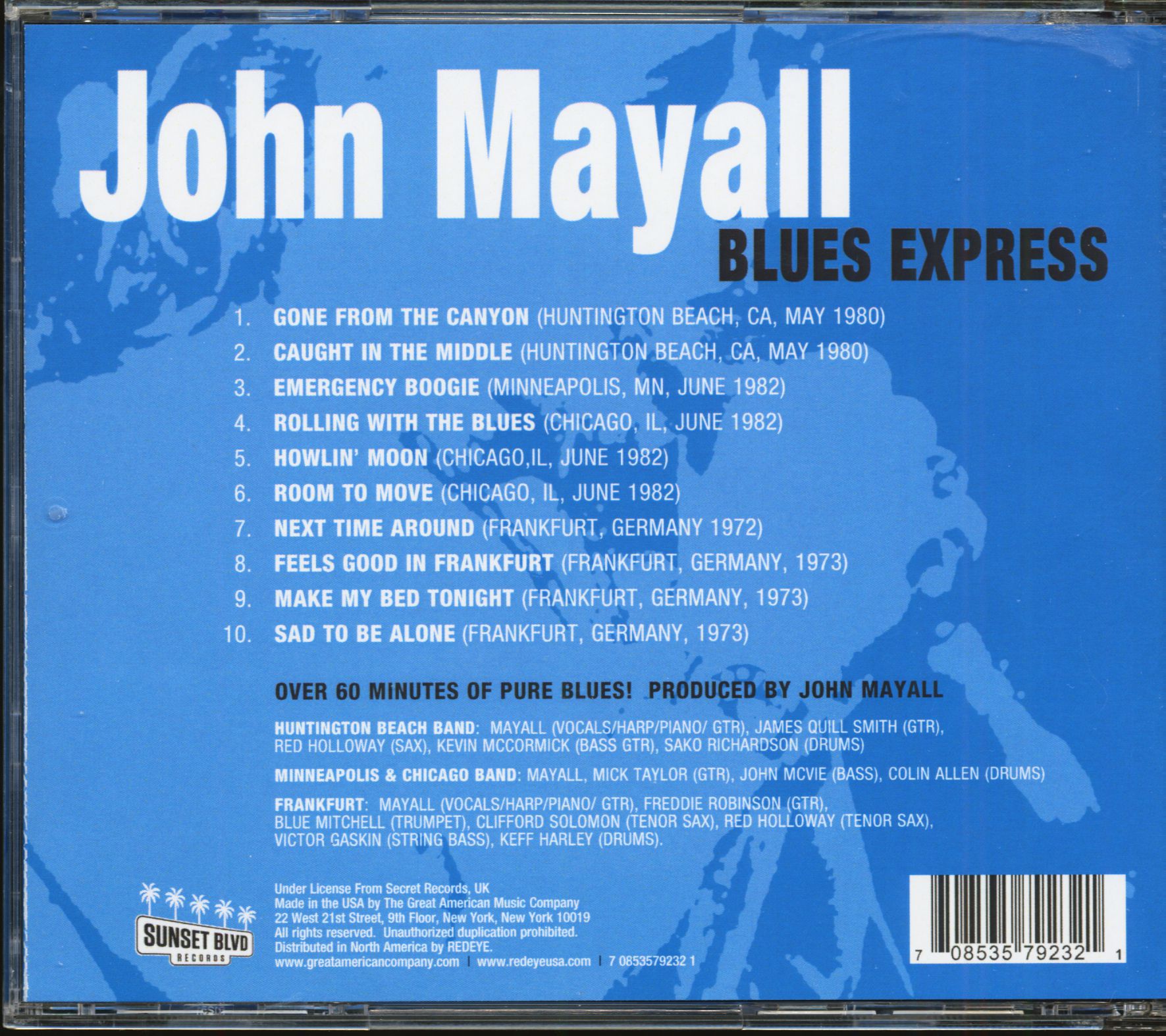 John Mayall Cd Blues Express Cd Bear Family Records
