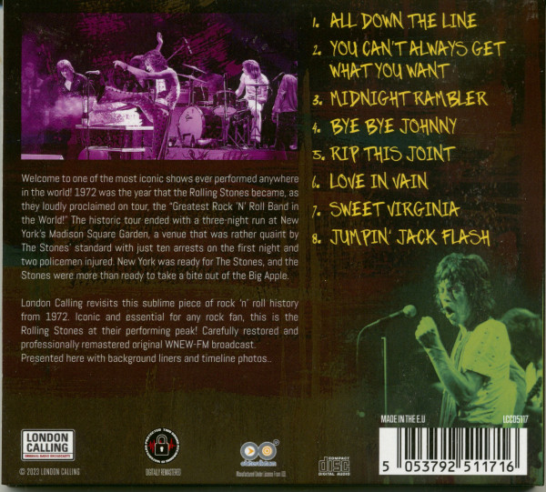 Madison Square Garden 1972 (CD)