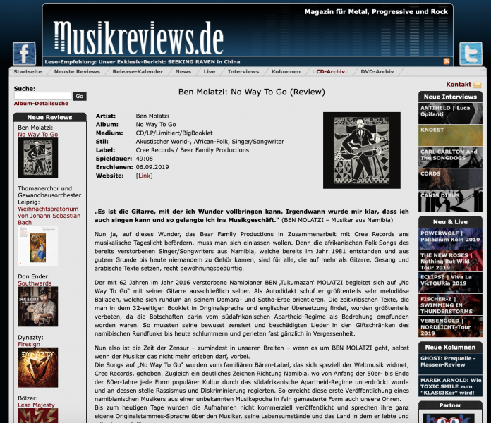 Bear-Presse-Ben-Molatzi-No-Way-To-Go-Musikreviews