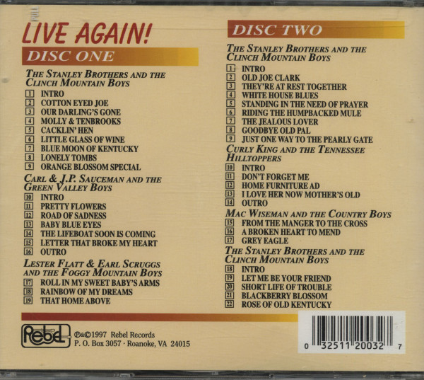 Live Again - WCYB Farm & Fun Time (2-CD)