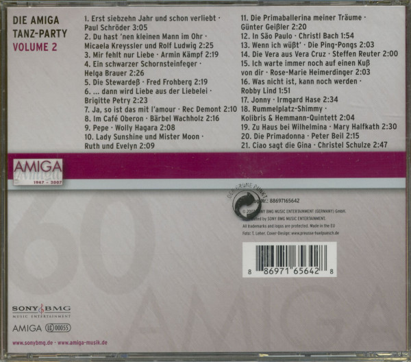 3. Bild von Various: Vol.2, Amiga Tanz-Party