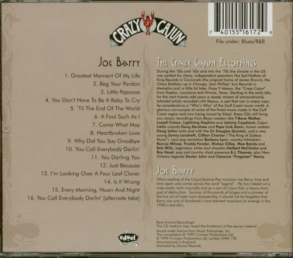 Crazy Cajun Recordings Vol.2 (CD)