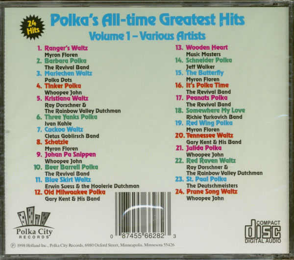 Polka's All Time Greatest Hits - Volume 1 (CD)