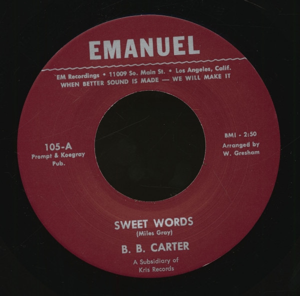 Sweet Words - Leave Me Alone (7inch, 45rpm)