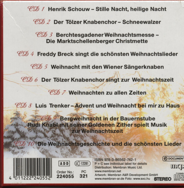 Fröhliche Weihnachten - Die Schönsten Deutschen Weihnachtslieder (10-CD)