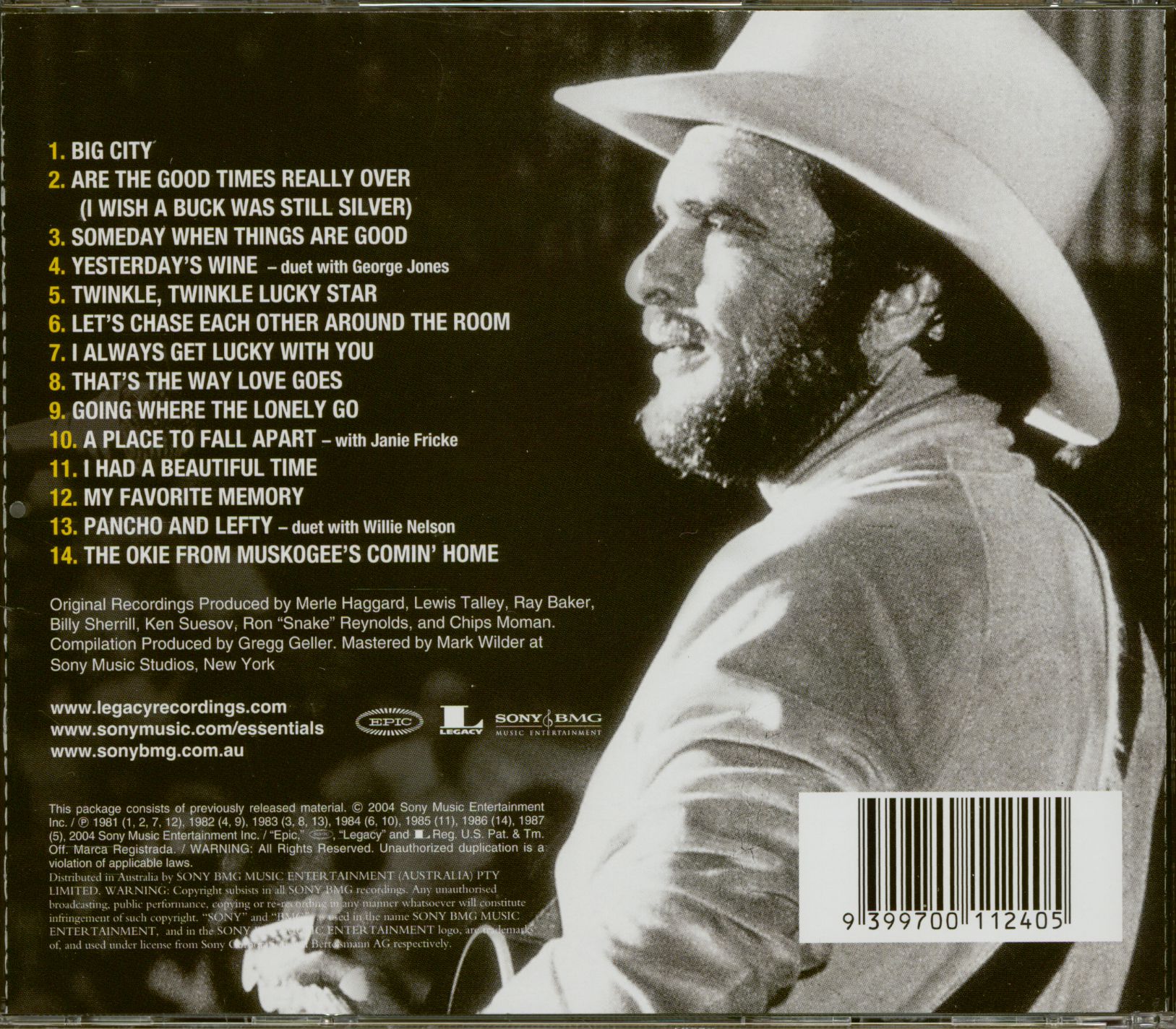 Merle Haggard CD: The Essential Merle Haggard - The Epic Years (CD ...