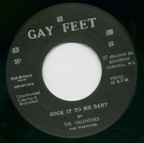 Joe Higgs, Sensation Of Love / The Valentines, Sock It To Me (7inch, 45rpm, BC, CS)