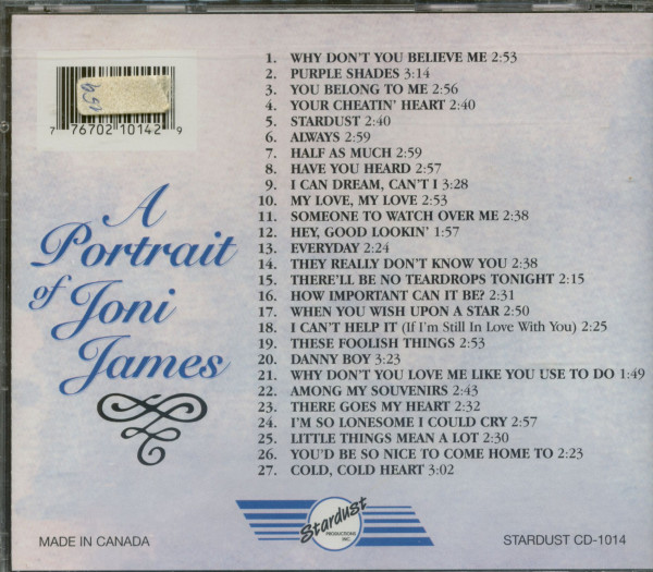 A Portrait Of Joni James (CD)