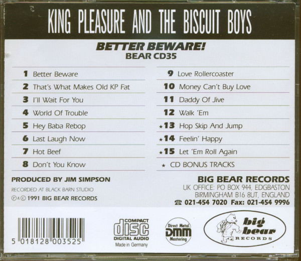 Better Beware! (CD)