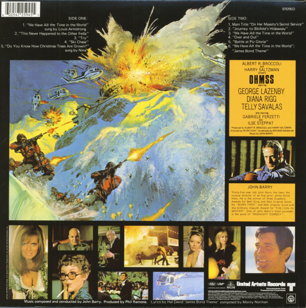 On Her Majesty's Secret Service - Original Motion Picture Soundtrack (LP)