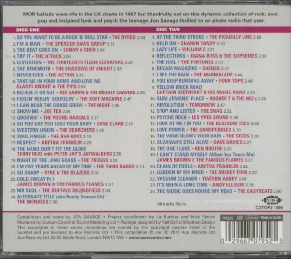 Jon Savage's 1967 - The Year Pop Divided (2-CD)
