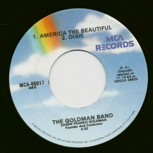 America The Beautiful - Dixie - The Star Spangled Banner - America (7inch, 45rpm)