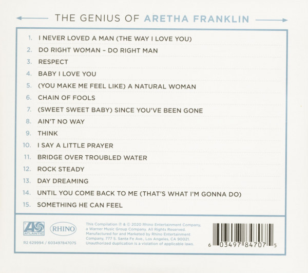 The Genius Of Aretha Franklin (CD)