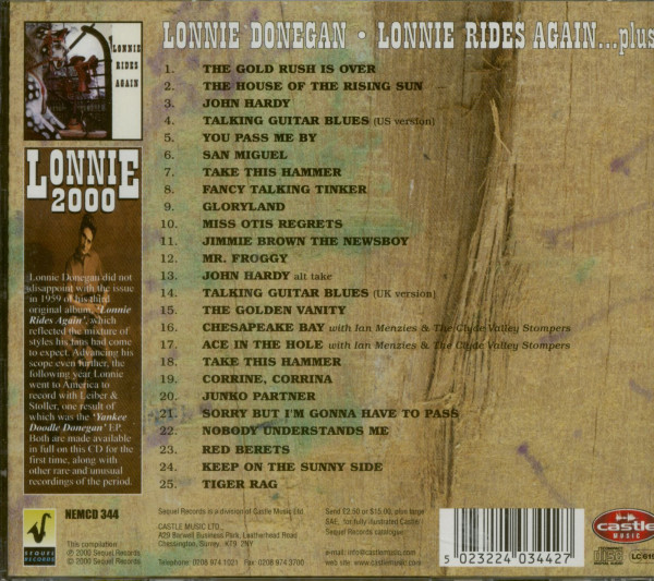 Lonnie Rides Again...plus (CD)