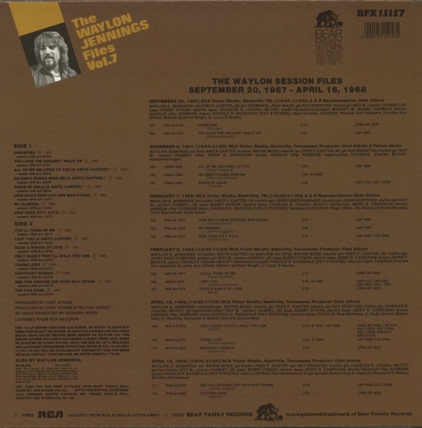 The Waylon Jennings Files, Vol.7 (LP)