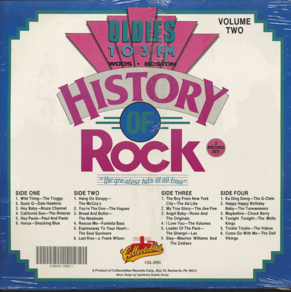History Of Rock, Vol.2 - Oldies 103 FM, Wods. Boston (2-LP)