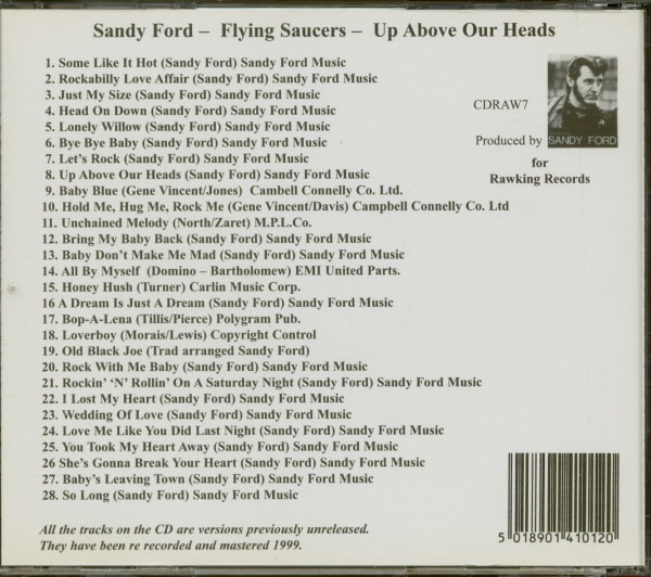 Flying Saucers - Up Above Our Heads (CD)