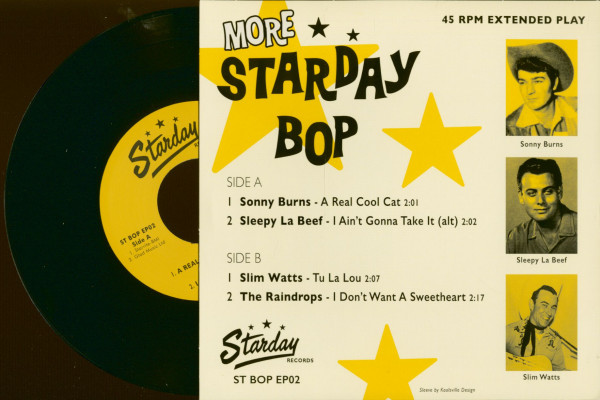 More Starday Bop (7inch, EP, 45rpm, PS)