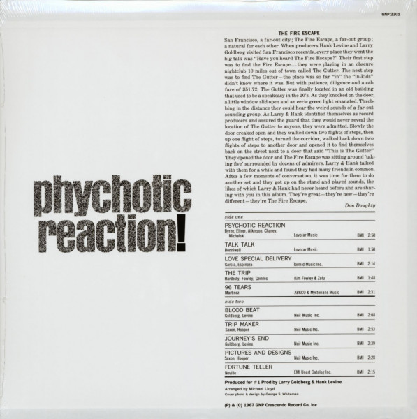 Psychotic Reaction (LP)
