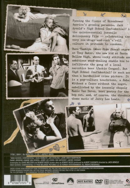 High School Confidential (1958) co-starring Jerry Lee Lewis (DVD)
