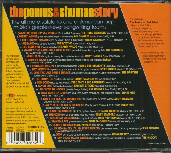 The Pomus & Shuman Story - Double Trouble 1956-1967 (CD)
