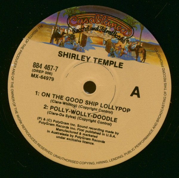 On The Good Ship Lollypop 7inch, 45rpm, EP, PS, SC