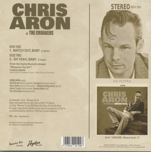Watch Out, Baby - Oh Yeah, Baby (7inch, 45rpm)