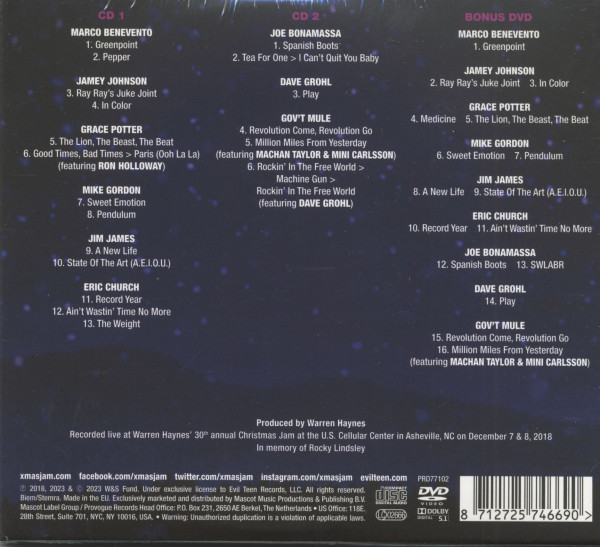 Warren Haynes Presents The Benefit Concert Vol.20 (2-CD & DVD)