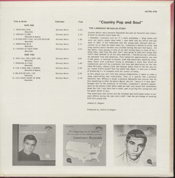 Sings Country Pop And Soul (LP)