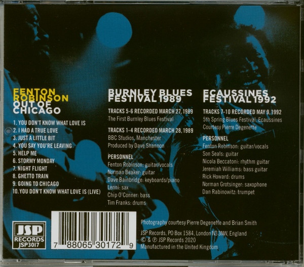Out Of Chicago: The Chicago Blues Master - Live And Studio Sessions 1989/92(CD)