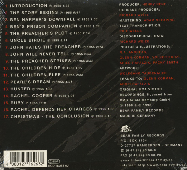 The Night Of The Hunter narrated by Charles Laughton (CD)