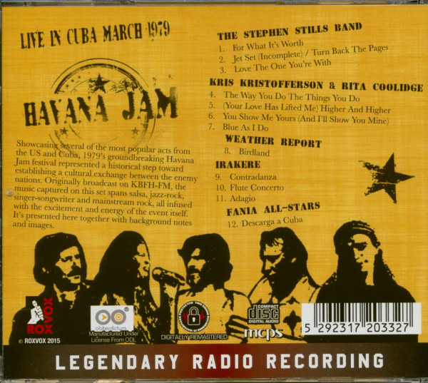 3. Bild von Various: Havana Jam - Live In Cuba March 1979 (CD)