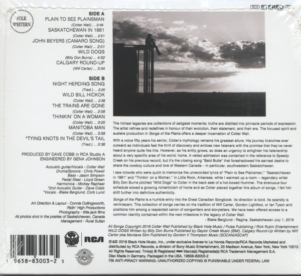 Songs Of The Plains (CD)
