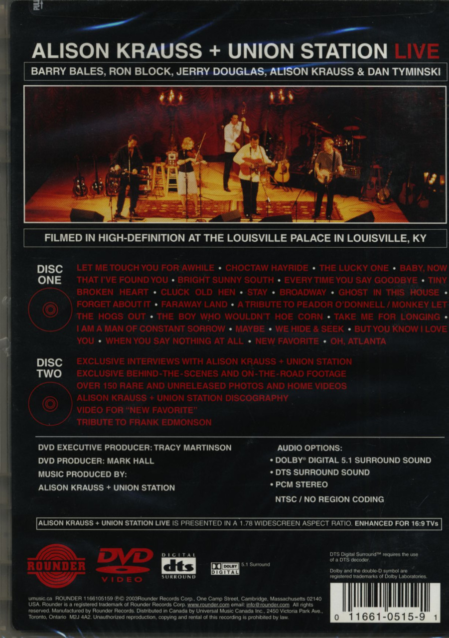 Krauss, Alison - Live - Special Edition ( 2-DVD Set)