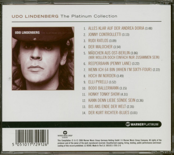 3. Bild von Udo Lindenberg: The Platinum Collection (CD)